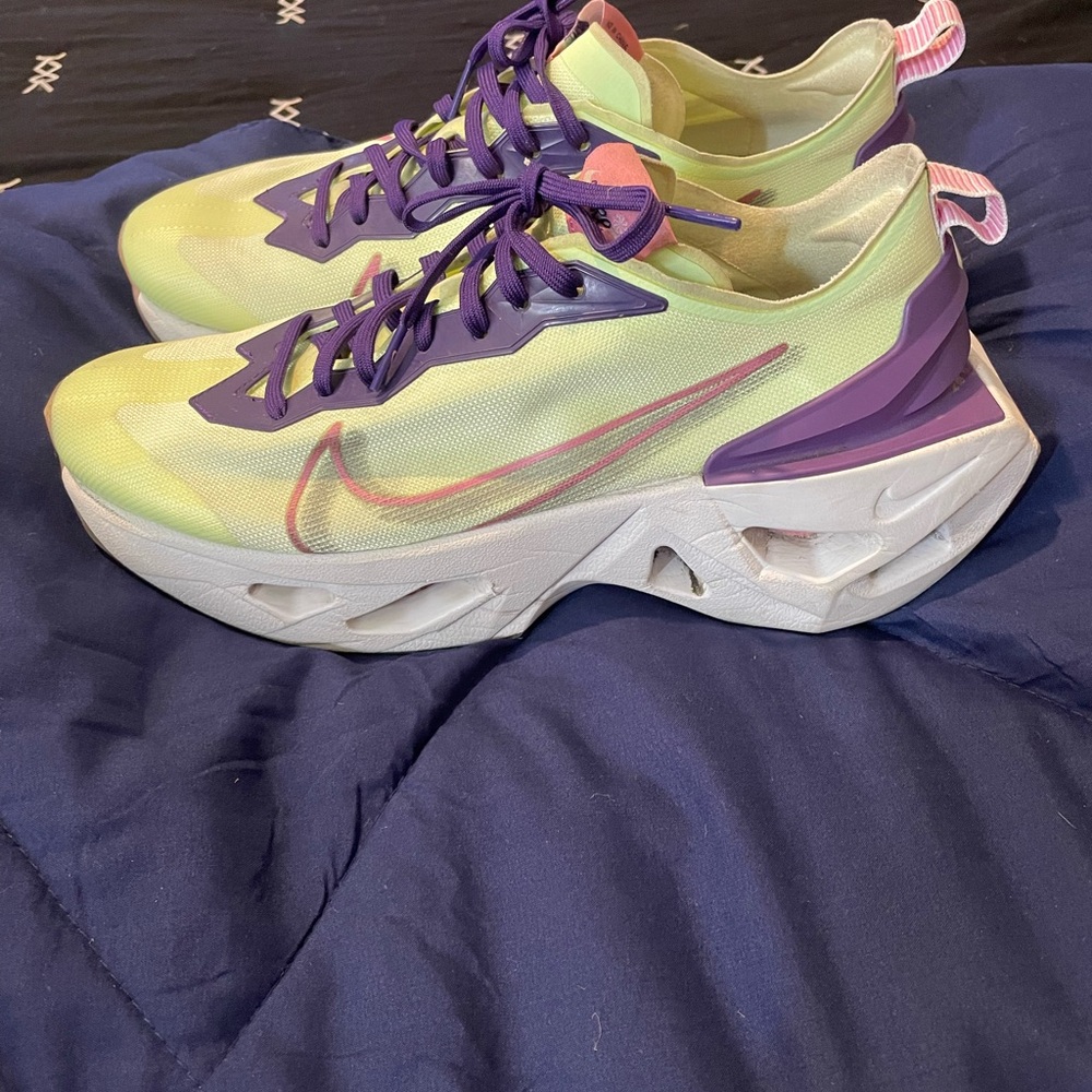 Nike Purple and Yellow Chunky Sneakers women’s